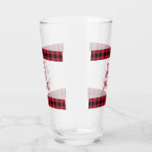 Verre Mangez et soyez joyeux, rouges et noirs, en plaie (Droite)