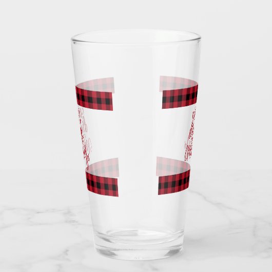 Verre Mangez et soyez joyeux, rouges et noirs, en plaie (Droite)