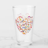 Verre Manicuriste Nail Technicien Outil Coeur (Devant)