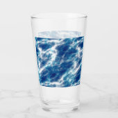 Verre Marbre d'eau bleue (Dos)