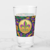 Verre Mardi Gras Fleur de lis (Dos)