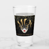 Verre Mardi Gras Glass-Let The Good Times Roll (Dos)