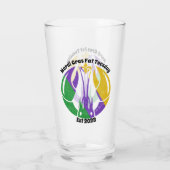 Verre Mardi Gras Mardi Gras Gras Violet Or Vert Écreviss (Dos)