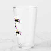 Verre Mardi Gras masques design coloré (Gauche)