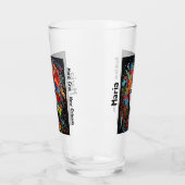 Verre Mardi Gras Party Masque & Headdress Nom de la part (Gauche)