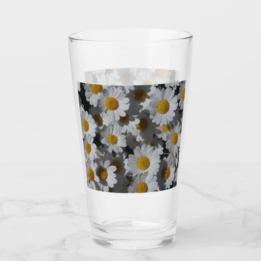 Verre Marguerite blanche (Devant)