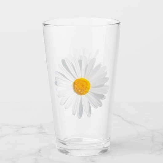Verre marguerite blanche (Devant)