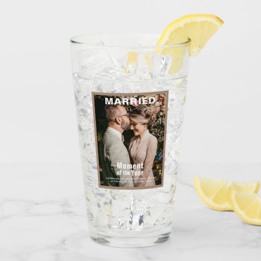 Verre Mariage Ajouter une photo (Dos glace)