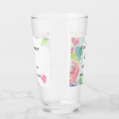 Verre Mariage Boho doux aquarelle (Gauche)