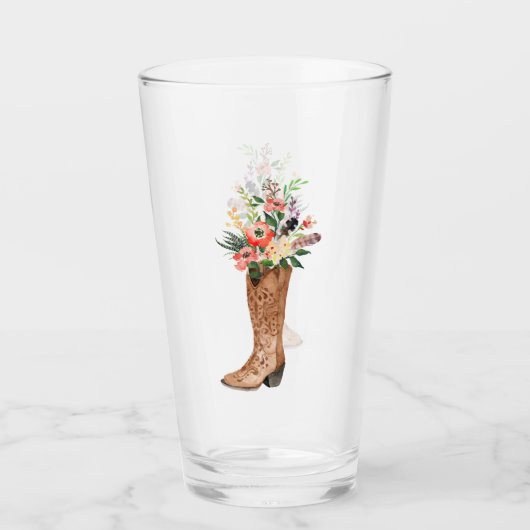 Verre Mariage d'amorçage de la cow-boy du pays (Devant)