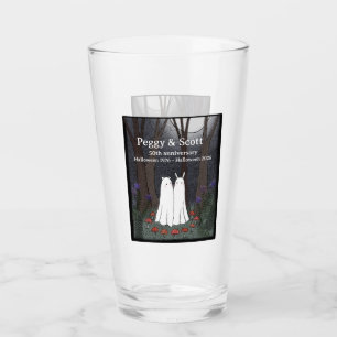 Verre Mariage d'anniversaire de couple gothique Hallowee