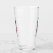 Verre Mariage d'aquarelle tropicale à ananas (Gauche)