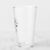 Verre Mariage de flèche cardiaque pour toujours et toujo (Gauche)