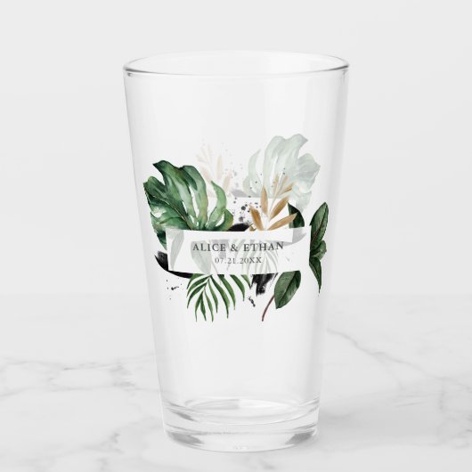 Verre Mariage de verdure d'été (Devant)