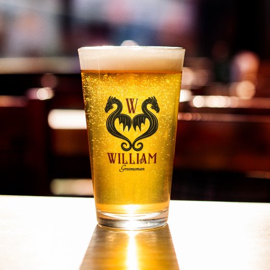 Verre Mariage d'Imaginaire de monographie de dragon noir