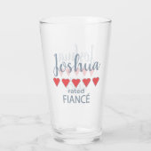 Verre Mariage et mariage 5 fiance cardiaque (Dos)
