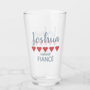 Verre Mariage et mariage 5 fiance cardiaque