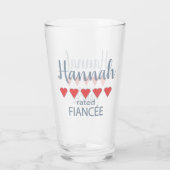 Verre Mariage et mariage 5 fiancée cardiaque (Dos)