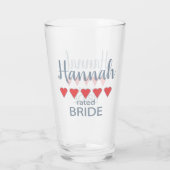 Verre Mariage et mariage 5 Mariée de coeur (Dos)