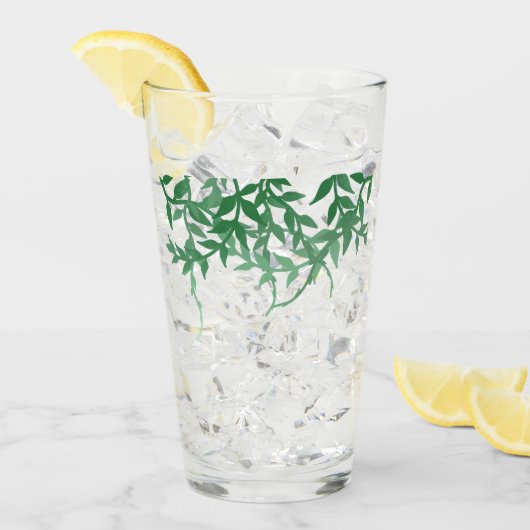 Verre Mariage Feuille rustique (Devant glace)