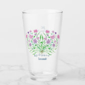 Verre Mariage fleur sauvage de bouquet (Devant)