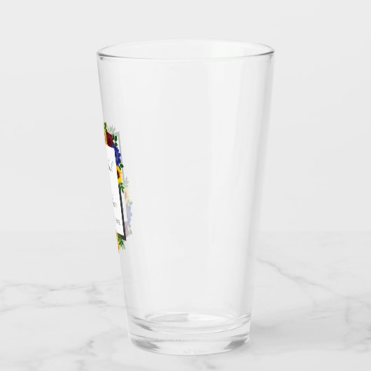 Verre Mariage floral Rose de tournesol (Gauche)