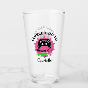 Verre Mariage Flower Girl Levelup Gamer Fun Glass