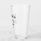 Verre Mariage Gras Font Groomsman (Gauche)
