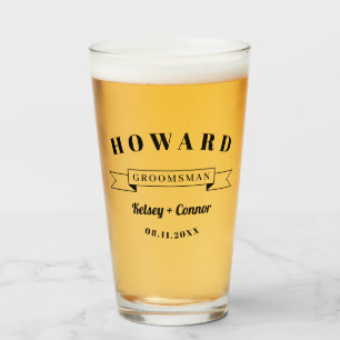 Verre Mariage Gras Font Groomsman