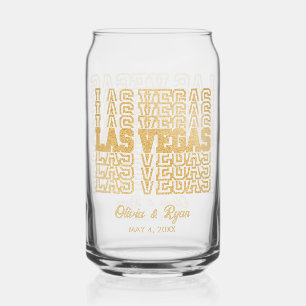 Verre Mariage Las Vegas Parties scintillant or gla