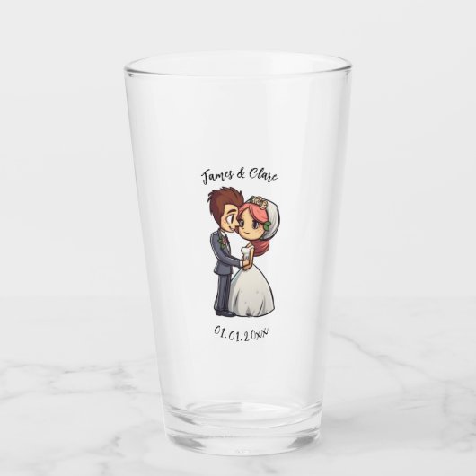 Verre Mariage marié et marié (Devant)