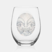 Verre Mariage moderne Whimsy Dolphin Modèle (Recto)