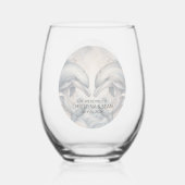 Verre Mariage moderne Whimsy Dolphin Modèle (Verso)