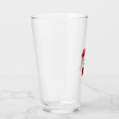 Verre Mariage Monogram Red Poppies (Droite)