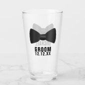 Verre Mariage personnalisé Cravate de la chambre à couch (Devant)