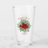 Verre Mariage Red Rose (Dos)