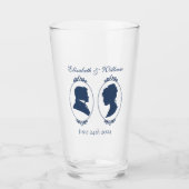 Verre Mariage Regency Blue Cameo (Devant)