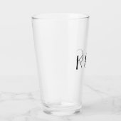 Verre Mariage simple Initiales en couple (Droite)
