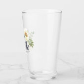 Verre Mariage Tribe Aquarelle moderne Folial (Gauche)