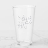 Verre Mariage Tribe moderne et simple écrit à la main (Dos)