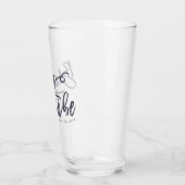 Verre Mariage Tribe moderne et simple écrit à la main (Gauche)