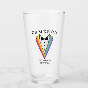 Verre Mariage Tuxedo Gay LGBTQ+ le Groom