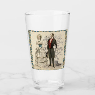 Verre Mariage victorien Mariage vintage 1844 Oeuvre arti