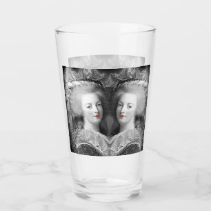 Verre Marie Antoinette collage noir et blanc