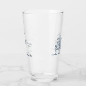 Verre Marie Antoinette Mariage Rococo Dusty Blue (Gauche)