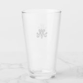 Verre Marie Antoinette - monogramme - Royal monogram (Devant)