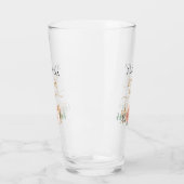 Verre Mariée à être rose or fleuri eucalyptus vert (Gauche)