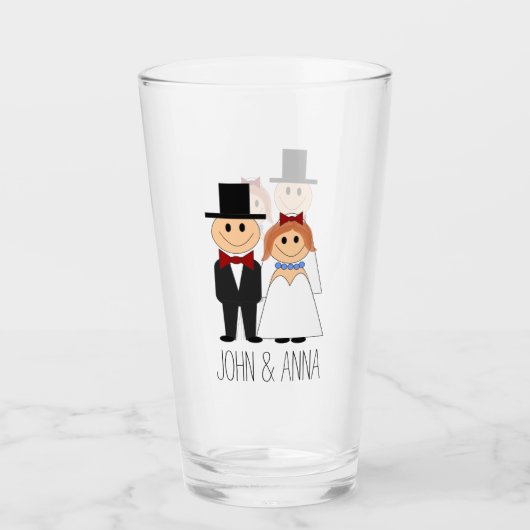 Verre Mariés (Devant)