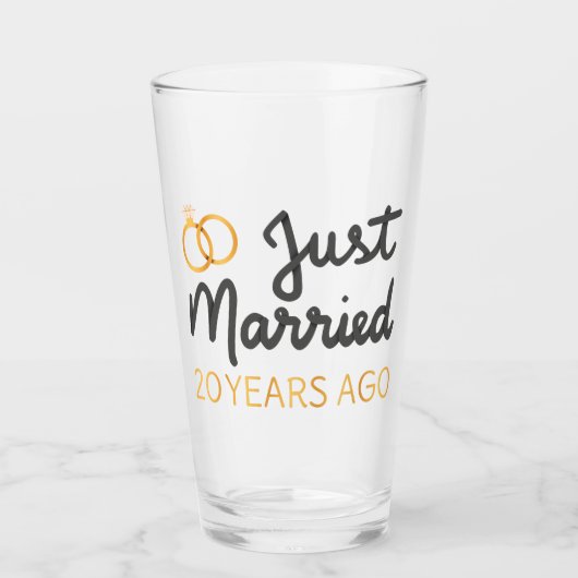 Verre Mariés depuis 20 ans IV (Devant)