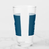 Verre Marine bleu et blanc Nautique (Gauche)